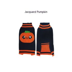Halloween Pet Costume Teddy Warm Leisure Sweater (Option: Black Jacquard-L)