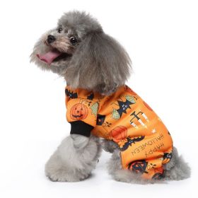 Pet Dog Halloween Christmas Festival Dress Up Clothes (Option: SDZ138 Orange Candlelight-S)
